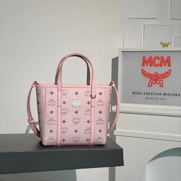 NWT MCM Pink Tote Bag - Picture 6 of 9